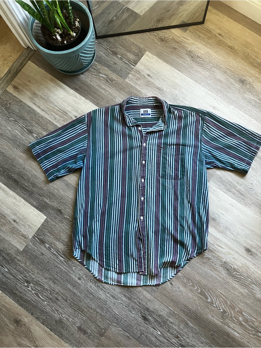 Vintage Striped Button Shirt